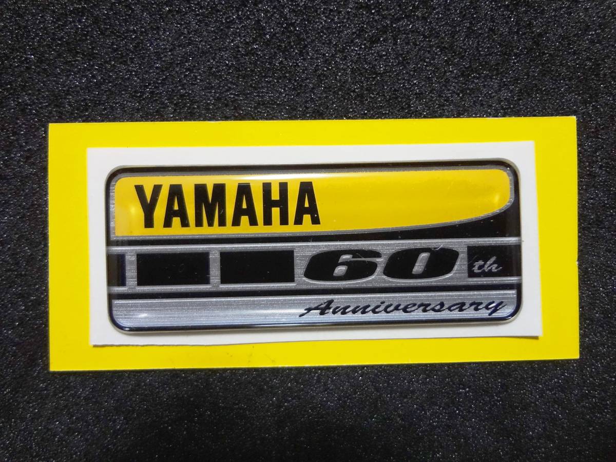 ヤマハ YAMAHA 60周年 60th Anniversary レジンステッカー エンブレム　数量限定 希少品 ！ YZF R1 R6 R25 R3_画像1