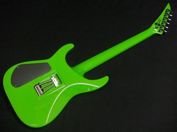 Jackson ジャクソン Soloist SL3X スルーネック Duncan ダンカン TB-11 Floyd Rose フロイドローズ シャーク・インレイ Slime Green 緑_画像2