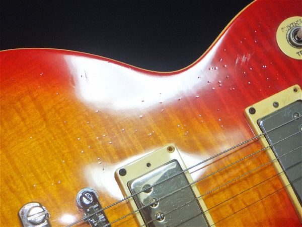 Epiphone Les Paul Standard フレイムメイプルトップ チェリーサンバースト Cherry Sunburst セットネック エレキギター Gibson_画像3