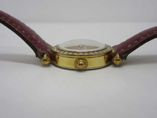 時計祭 ルナージュ Lunage AD-014 ダイヤモンド 0.55ct シェル文字盤 クオーツ 電池交換済 日本製 レディース腕時計_画像6