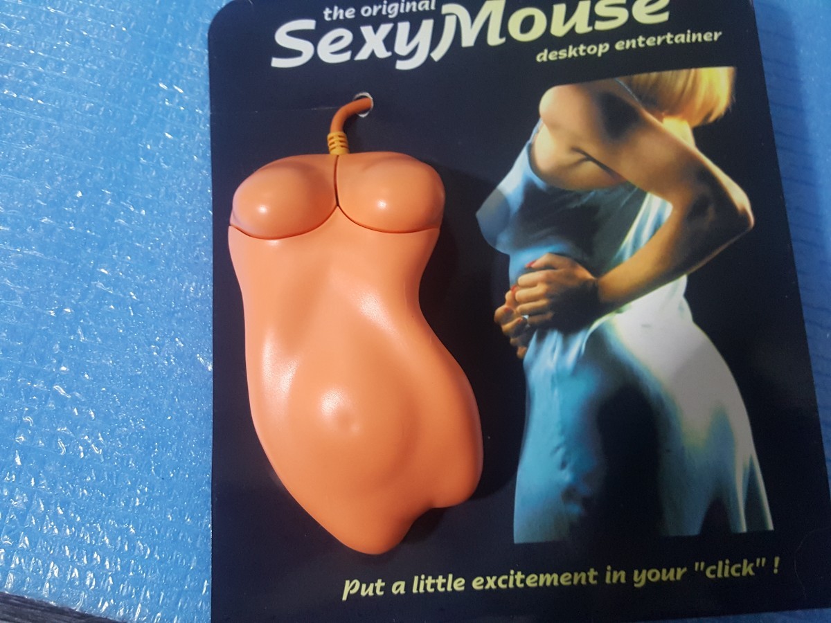 希少 激レア　新品　セクシーマウス　女体　裸　パロディ　面白い　マウス　PS/2　トラックボール　ビンテージ　レトロ　コレクション_画像4