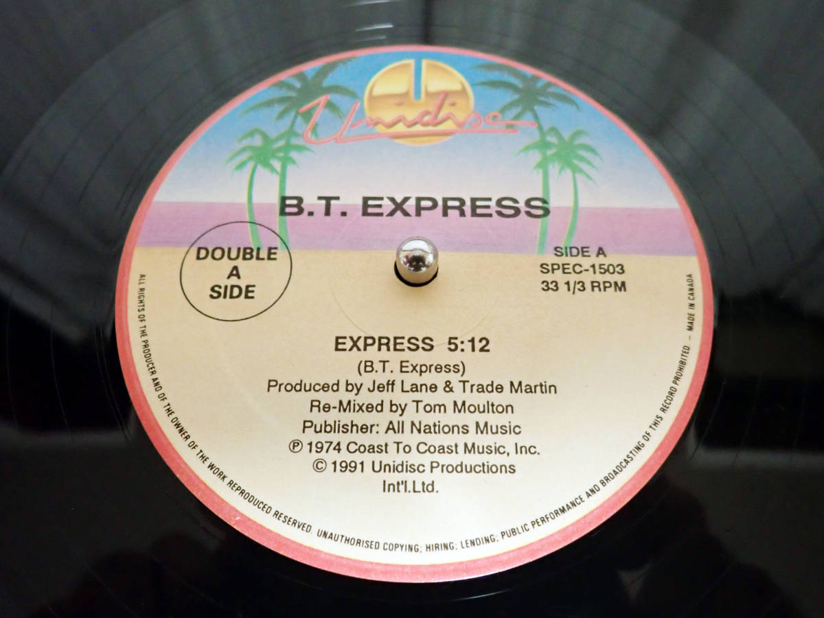 美盤 91年オリジナルUnidisc盤 ★Express／Do It ('Til You're Satisfied) - B.T. Express★ Tom Moultonミックス SPEC-1503_画像5