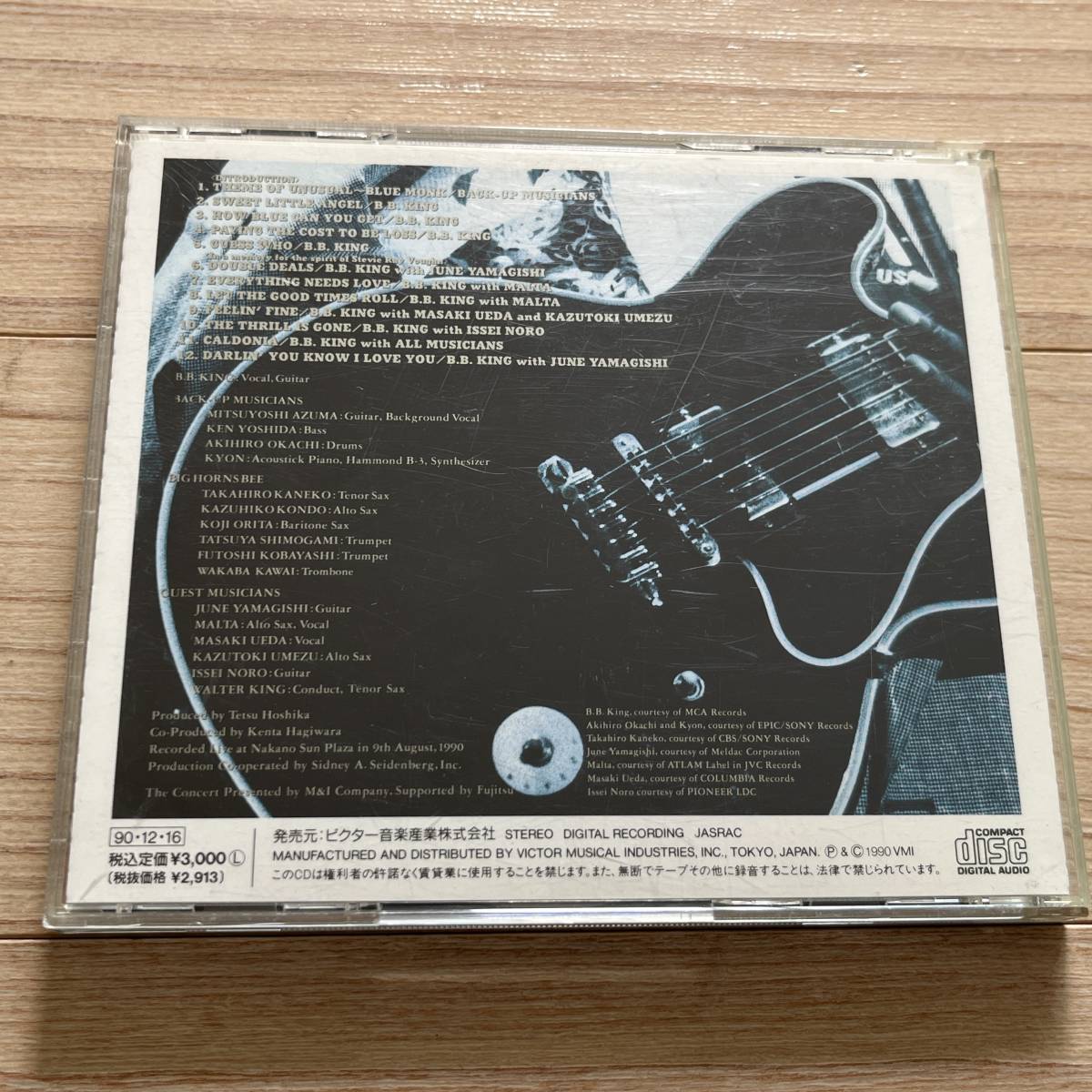 【国内盤/CD/Invitation/VICL-103/90年盤】(Guitar Workshop Special) B.B. King & Sons, Live ..................... //Electric Blues//_画像3