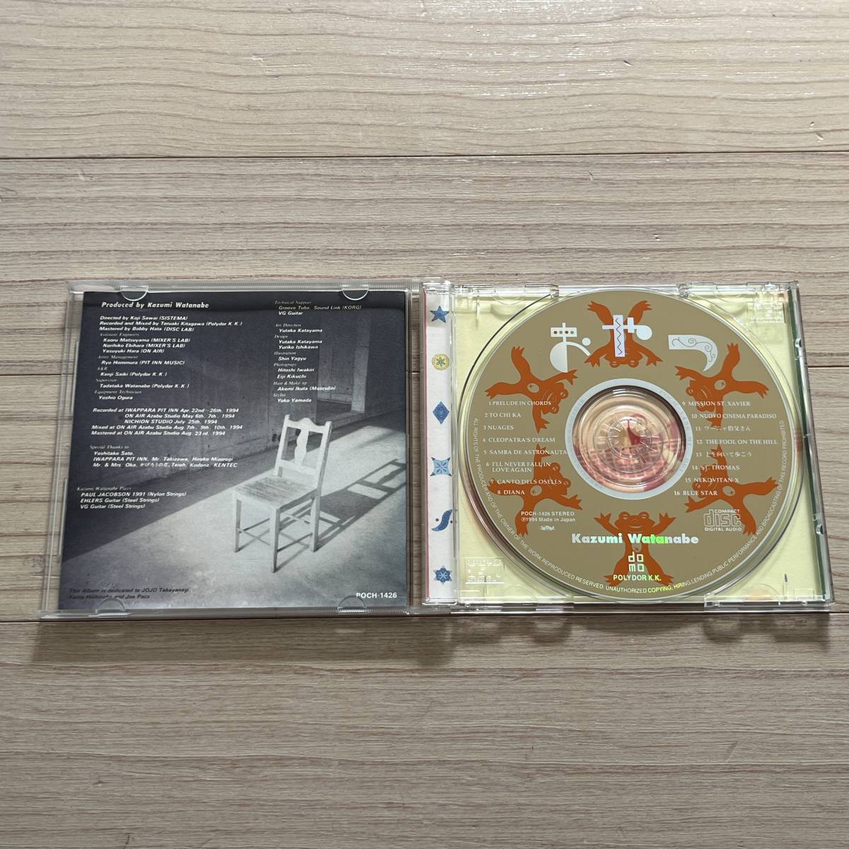 【国内盤/CD/DOMO/POCH-1426/94年盤】おやつ / 渡辺香津美 ..................................................... //Contemporary Jazz//_画像2