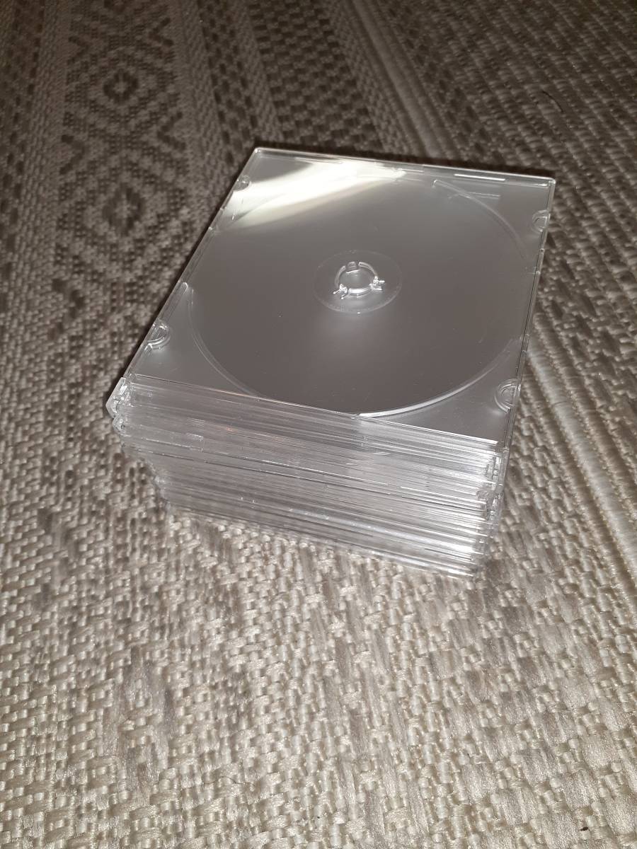 CD/DVDプラケース 1枚収納スリム 100枚セット 中古品_画像1