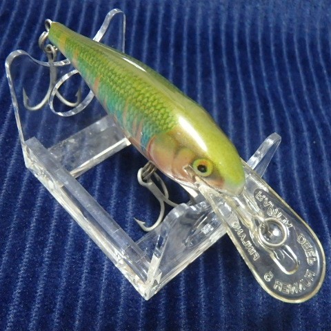 野池の隠し玉！ オールド ラパラ シャッドラップ SR5 オイカワ 日本限定 OLD Rapala Shad Rap SR-5 in OIKAWA JAPAN SPECIAL COLOR!_画像8