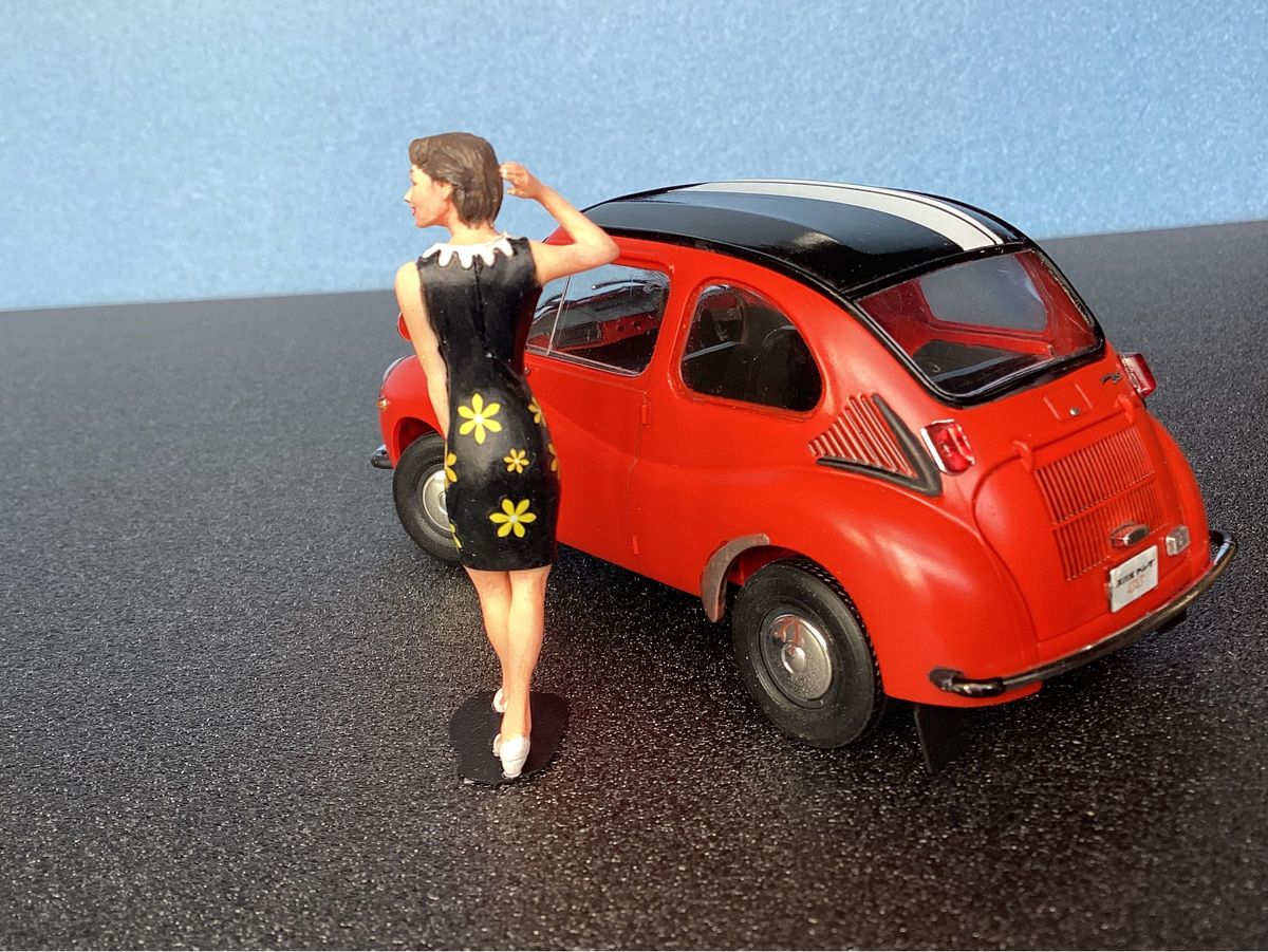 SUBARU 360 YOUNG-SS w/60's GIRL 1/24ハセガワ完成品|Yahoo SUBARU 360 YOUNG-SS w/60's GIRL 1/24ハセガワ完成品|Yahoo