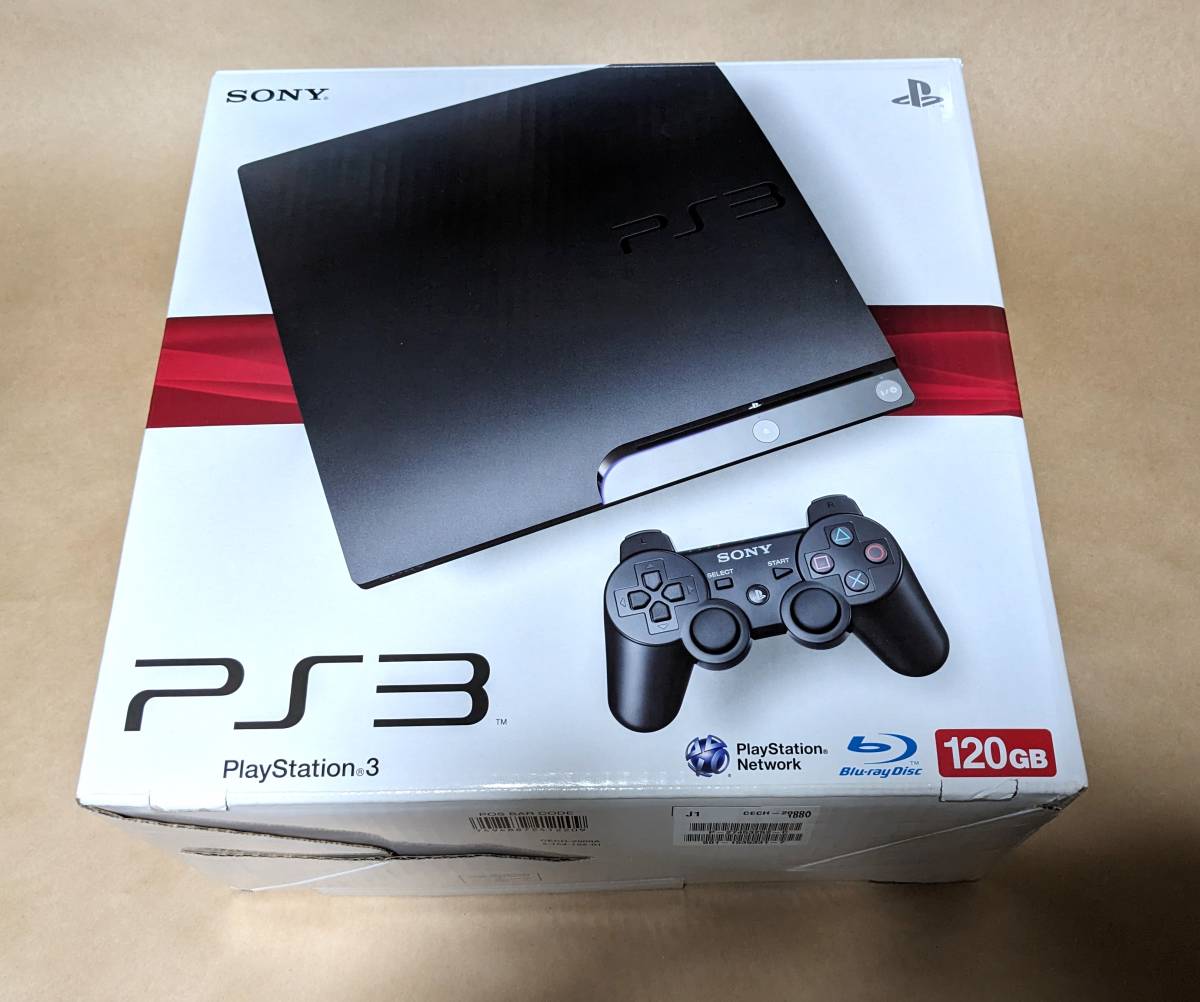 PS3 本体 セット 120GB SONY PlayStation3 CECH-2000A ゲーム DVD BD 動作確認済 ジャンク品扱い プレイステーション3_画像2