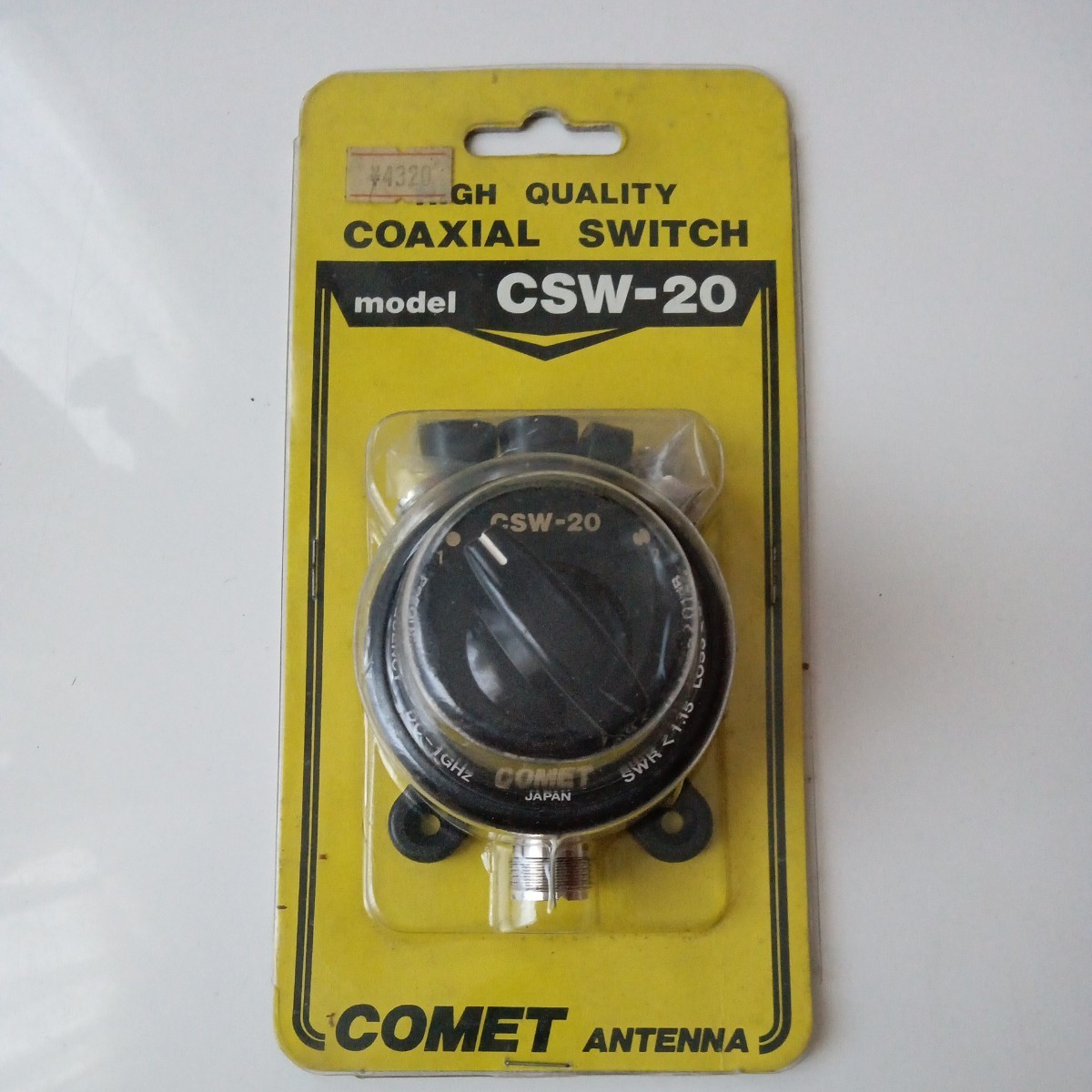 COMET　コメット　CＳW-２０（М形）　アンテナ切替器　同軸切替器　新品未使用_画像1