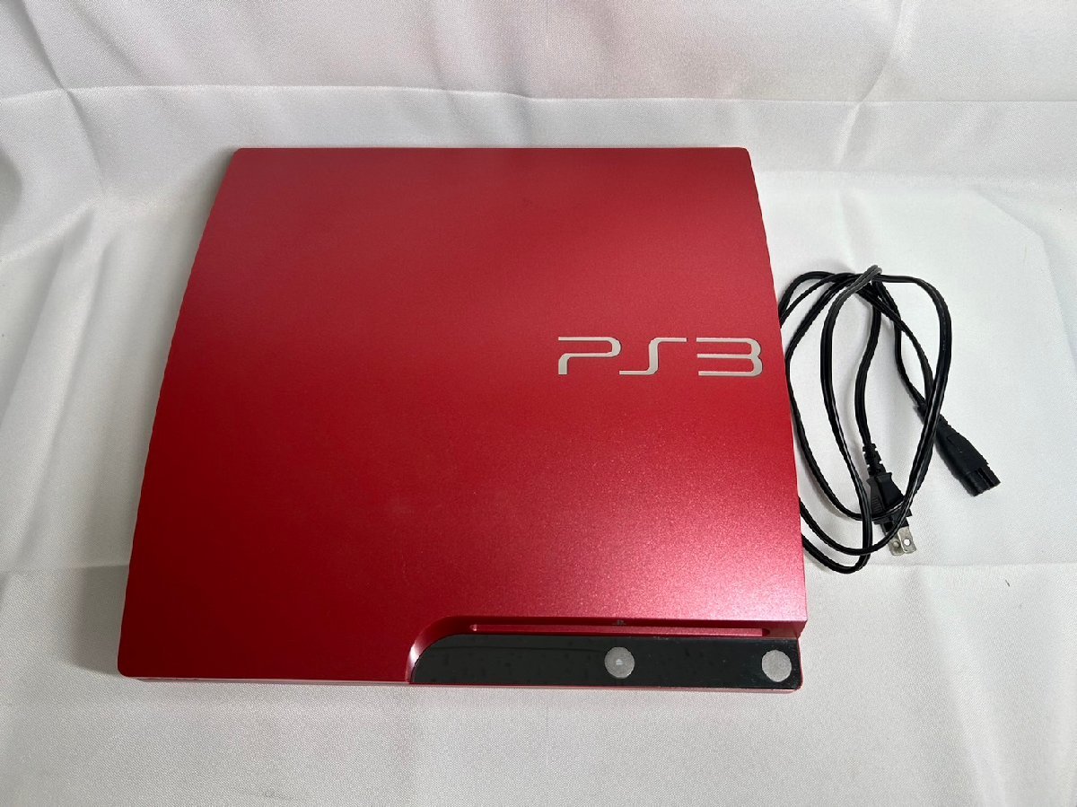 【中古品】初期化済『11-134』PS3 プレイステーション３　本体 320GB CECH-3000B スカーレットレッド　レッド_画像1