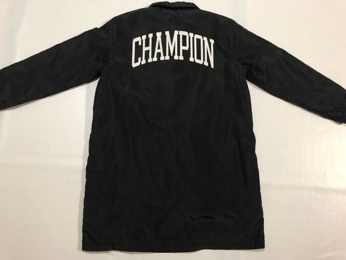 美品　150  Champion  薄い中綿　裏起毛ウィンドブレーカー　黒