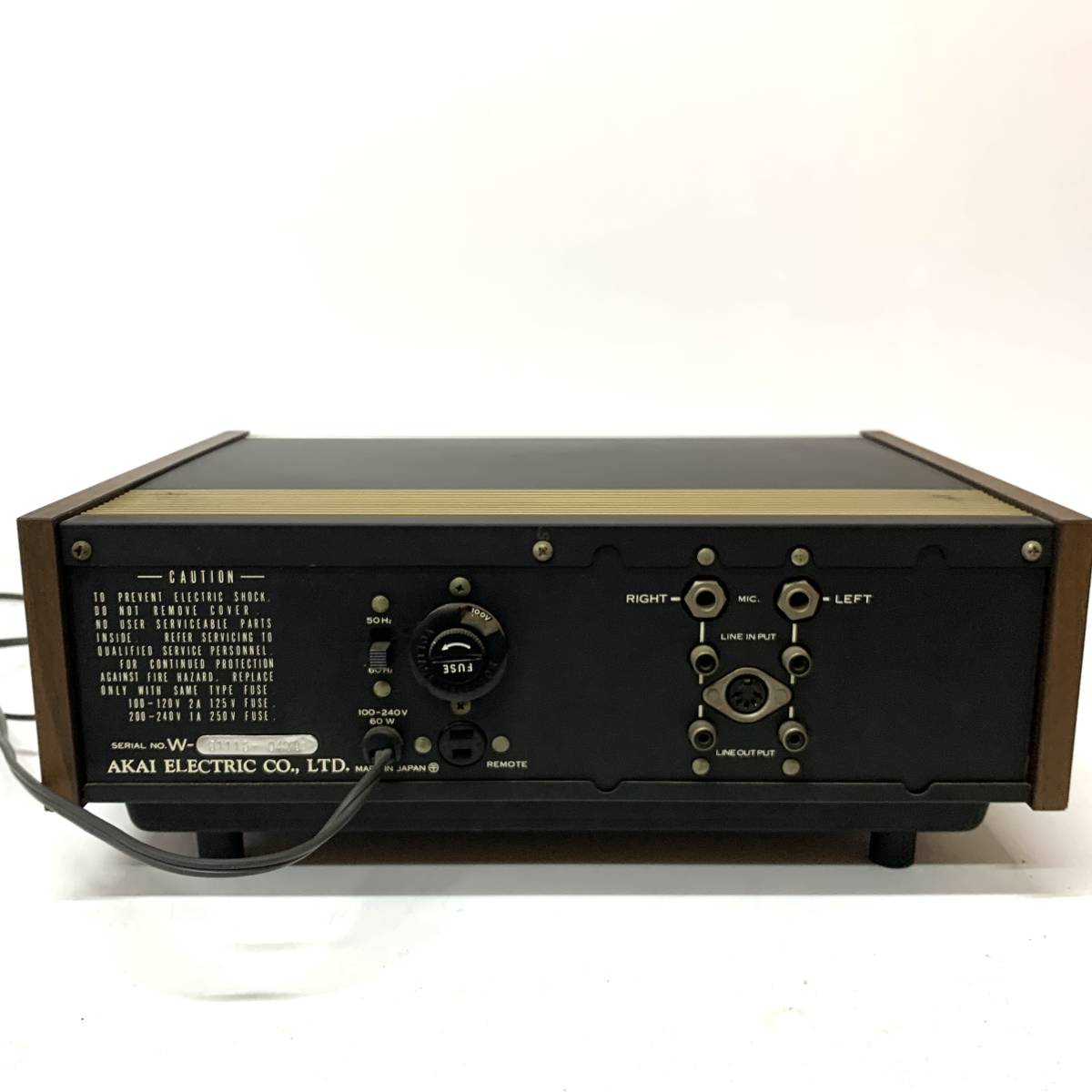 稀少◆AKAI 赤井 アカイ CR-80D 8トラックステレオ オーディオデッキ ビンテージ レア 8TRACK STEREO テープデッキ ※_画像3