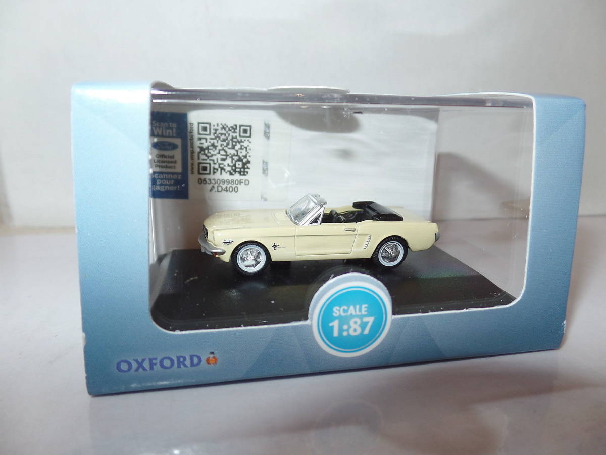 OXFORD オックスフォード 1/87 Ford Mustang Convertible 1965 ライトイエロー_画像2