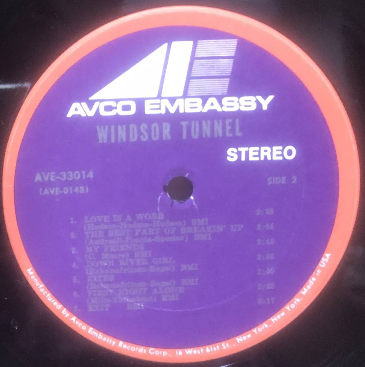 カナディアンサイケ/ソフトロック　USプロモオリジナル盤　Windsor Tunnel / same_画像4