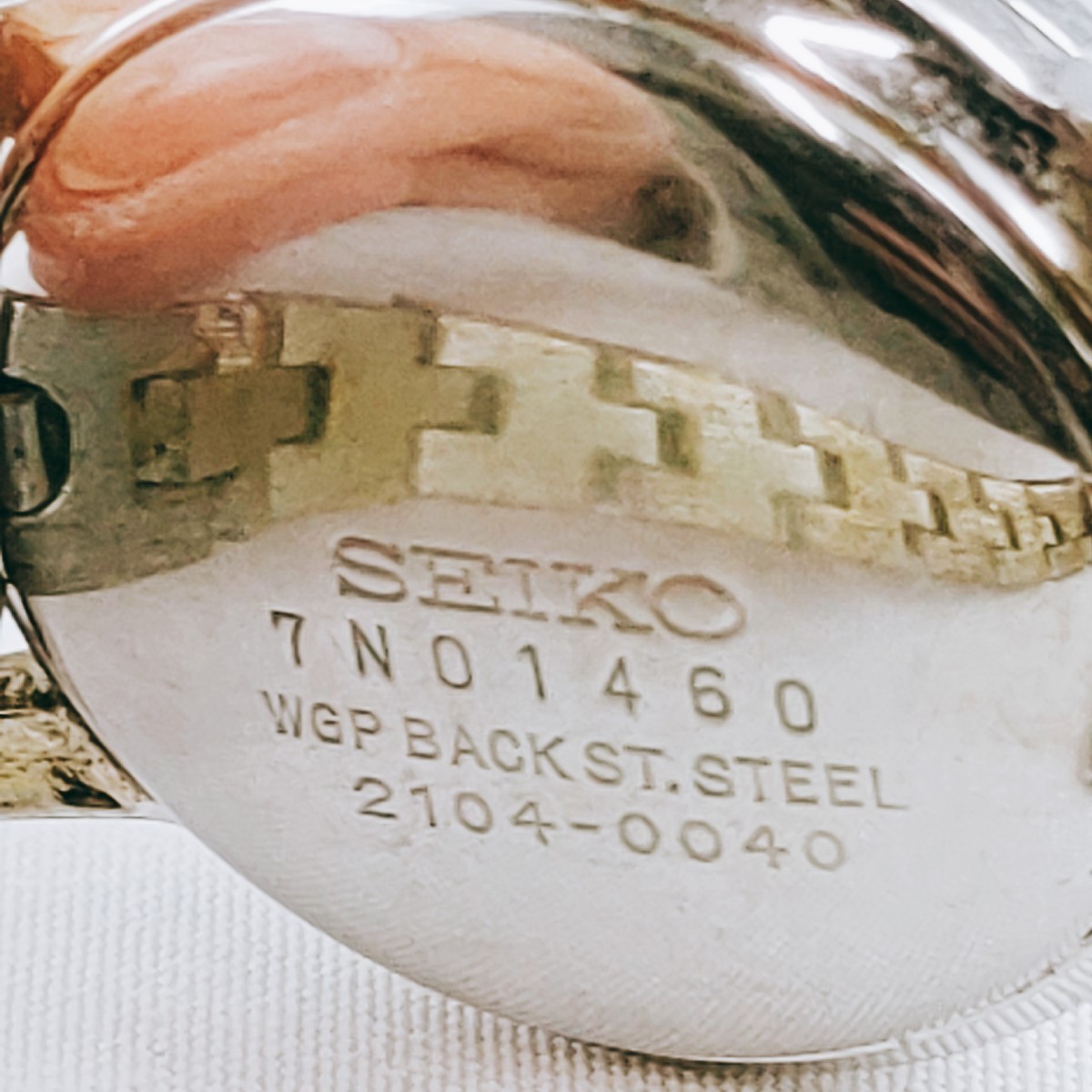 【動作品】SEIKO セイコー chorus コーラス 腕時計 手巻き 2104-0040 3針 銀色文字盤 アクセサリー アンティーク ヴィンテージ レトロ 時計_画像9