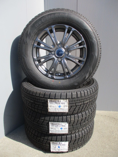 在庫処分!!■新品4本セット■185/70R14ヨコハマスタッドレス■アイスガードIG60■ノートフリードカローラフィールダーカローラアクシオ等_画像1