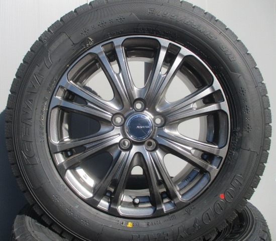 アルミホイール付!!新品4本セット■195/65R15 グッドイヤースタッドレス■アイスナビ7■カローラスポーツカローラツーリングプリウスCT200h_画像2