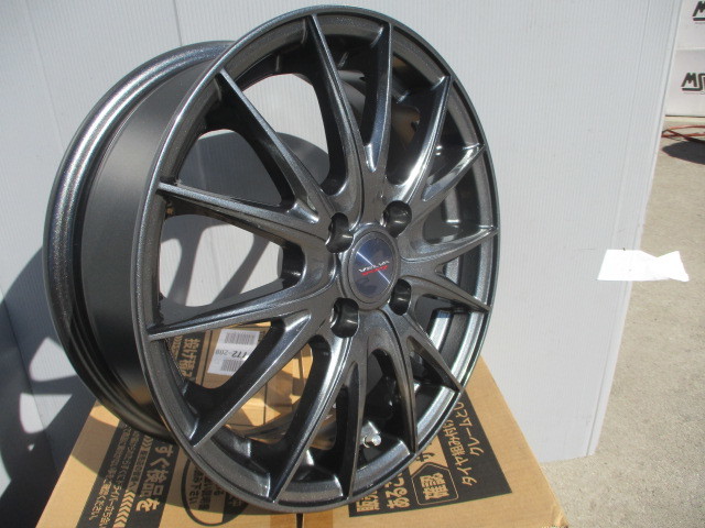 新品アルミホイール4本セット■15×5.5J+42 100-4H VELVA SPORTⅡ■アクアヤリスカローラヴィッツフィットスイフトマツダ2デミオキューブ s_画像5