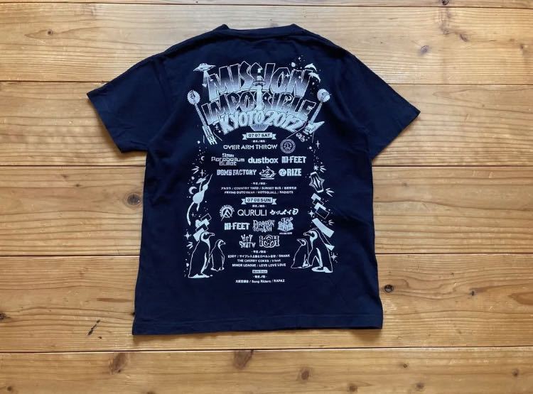 音楽フェス Tシャツ MISSION IMPOSSIBLE Kyoto2012 メンズ 半袖 Sサイズ 10-FEET 京都大作戦 ロック トップス 黒 グッズ ライブ E_画像2