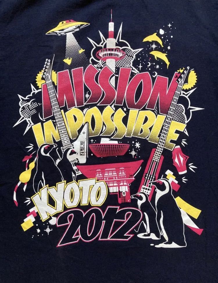 音楽フェス Tシャツ MISSION IMPOSSIBLE Kyoto2012 メンズ 半袖 Sサイズ 10-FEET 京都大作戦 ロック トップス 黒 グッズ ライブ E_画像6