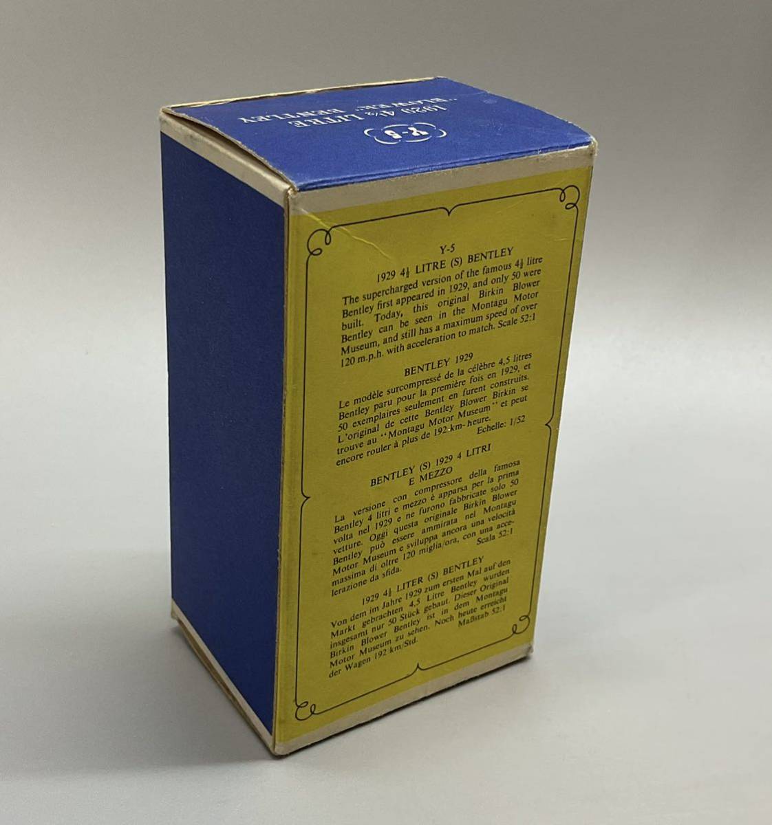 ⑨ マッチボックス ミニカー No.5 1929 LITRE ベントレー 4 1/2 MATCHBOX 箱付 ヴィンテージ レトロ_画像10