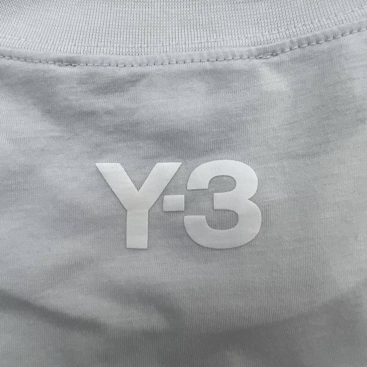 美品 ☆ Y-3 ☆ ヨウジヤマモト グラフィック アート プリント 半袖 Tシャツ ホワイト L スポーツ モード ストリート アディダス■S2630_画像6