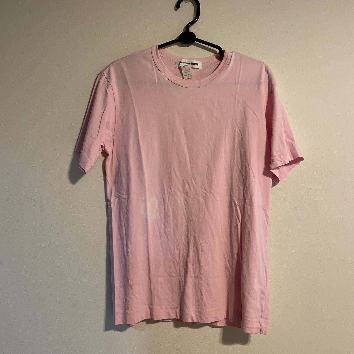 コムデギャルソン　半袖Tシャツ　サイズS ピンク_画像1
