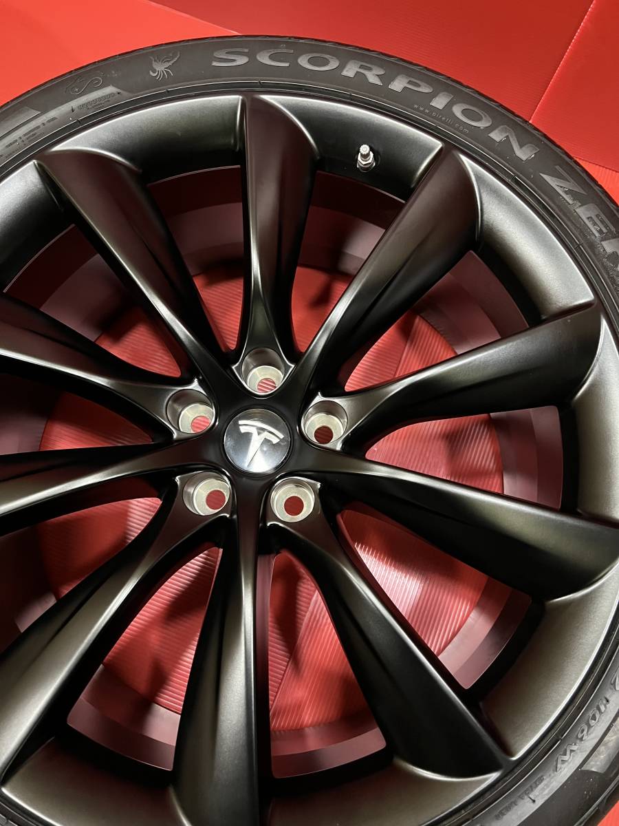 * Tesla Model X tesla модель X 22 дюймовый оригинальные колеса 4 шт. комплект сенсор есть PIRELLI 285/35ZR22/265/35ZR22