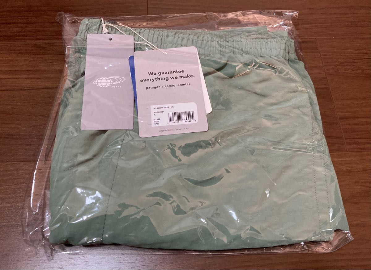 新品 patagonia バギーズショーツ 5インチ SEGN メンズ XL パタゴニア baggies shorts グリーン