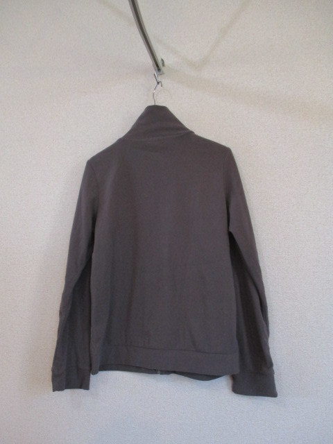 ine Ine gray velour material Zip up cardigan (USED)110218