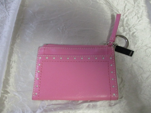 COACH コーチ ピンクコインケース 小銭入れ（USED）111123_画像5