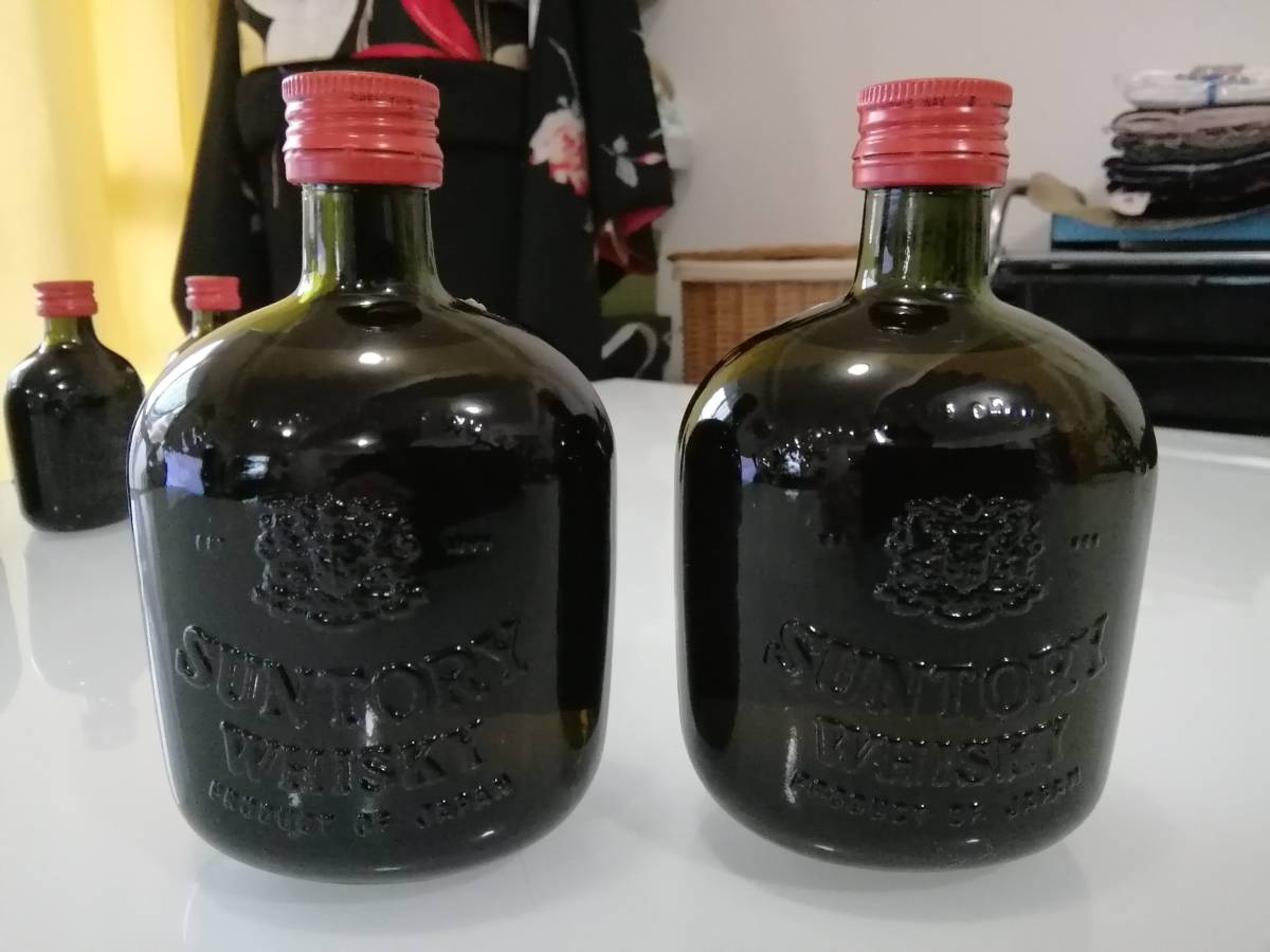 未開栓 古酒 SUNTORY OLD サントリーオールド ウイスキー 特級 ミニボトル 180ml 43％×2本 ベビー瓶 50ml 43％×３本_画像2