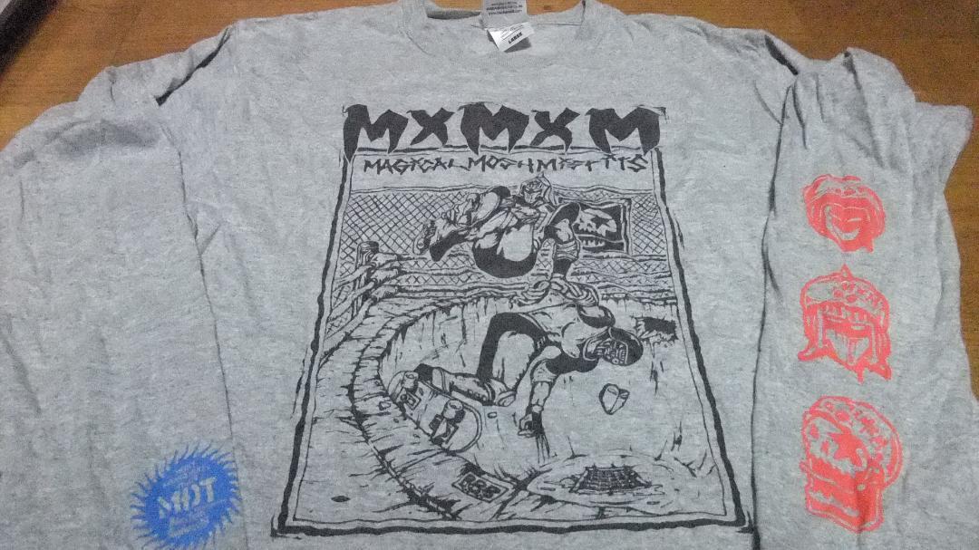 送料無料 キン肉マン mxmxm MAGICAL MOSH MISFITS マジカルモッシュミスフィッツ マモミ コラボ ロンT Tシャツ L バンバンビガロ グレー_画像5