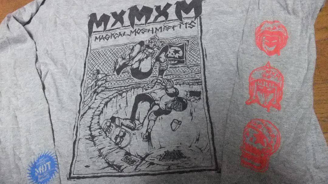 送料無料 キン肉マン mxmxm MAGICAL MOSH MISFITS マジカルモッシュミスフィッツ マモミ コラボ ロンT Tシャツ L バンバンビガロ グレー_画像7