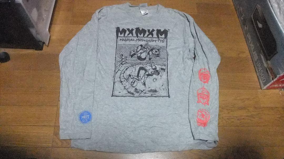 送料無料 キン肉マン mxmxm MAGICAL MOSH MISFITS マジカルモッシュミスフィッツ マモミ コラボ ロンT Tシャツ L バンバンビガロ グレー_画像8