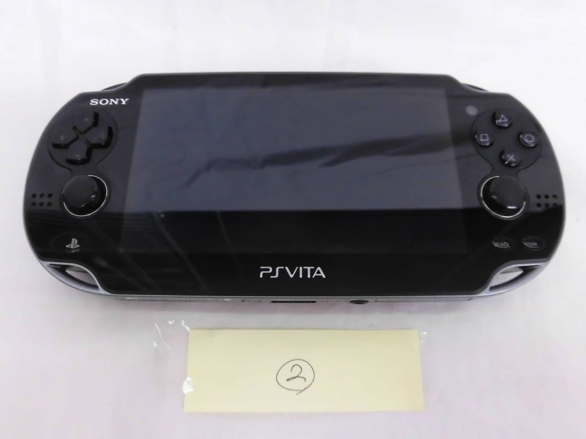 ジャンク 通電確認/初期化済 PSVita 本体 まとめて3台セット PCH-2000 ブルー/ブラック ／ PCH-1100 ブラック ／ PCH-2000 ピンク/ブラック_画像5