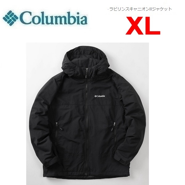 columbia コロンビア ラビリンスキャニオンIIジャケット ブラック XL　WE8771　メンズ　中綿ジャケット　保温　撥水　防風　アウトドア