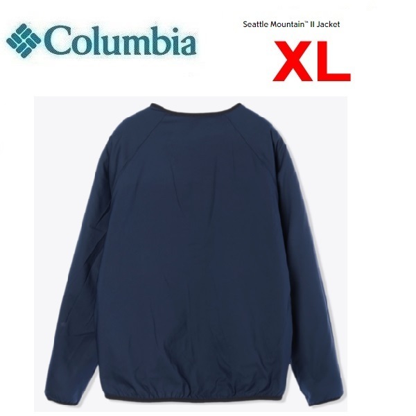 columbia コロンビア シアトルマウンテンⅡジャケット スプルース×ネイビー XL　AE5693　メンズ　リバーシブル　アウトドア　フリース_画像4