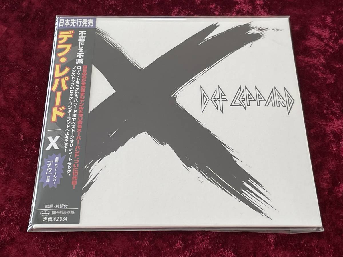 ★デフ・レパード★紙ジャケット★SHM-CD★初回生産限定★X★日本盤★帯付★リマスター★DEF LEPPARD★紙ジャケ★_画像1