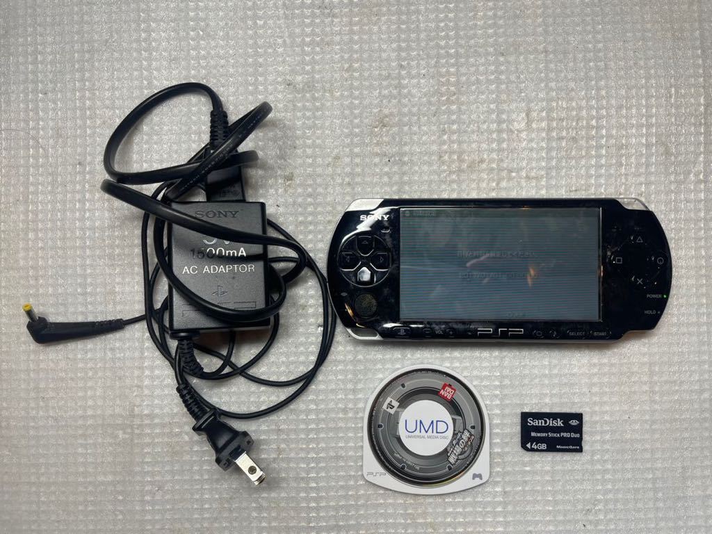 SONY PSP ブラック プレイステーションポータブル PSP-3000 メモリースティック _画像1