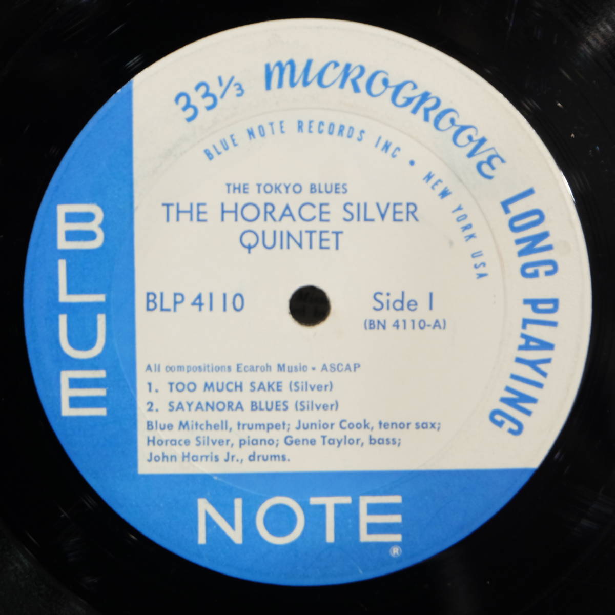 Blue Note【 BLP-4110 : The Tokyo Blues 】NY / The Horace Silver Quintet_画像4