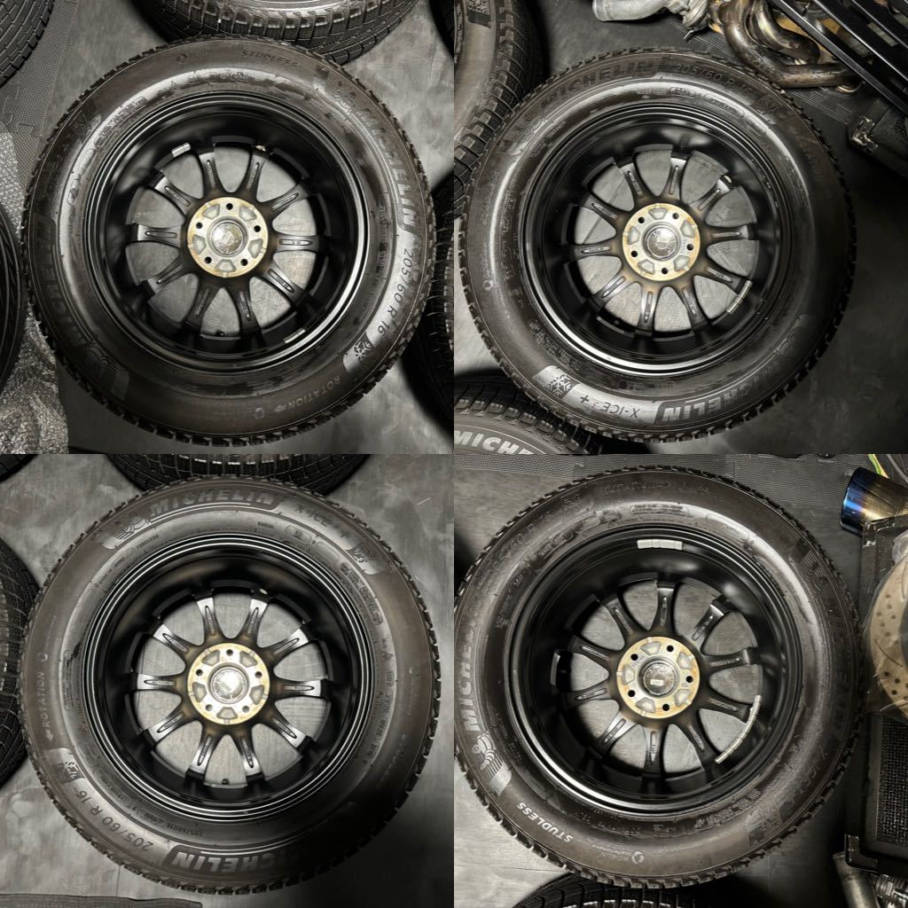 2019年製 レアマイスター スタッドレスタイヤホイール 16インチ 6J＋50 PCD114.3 5穴 MICHELIN X-ICE3＋ 205/60R16 ノア ヴォクシー セレナ_画像7