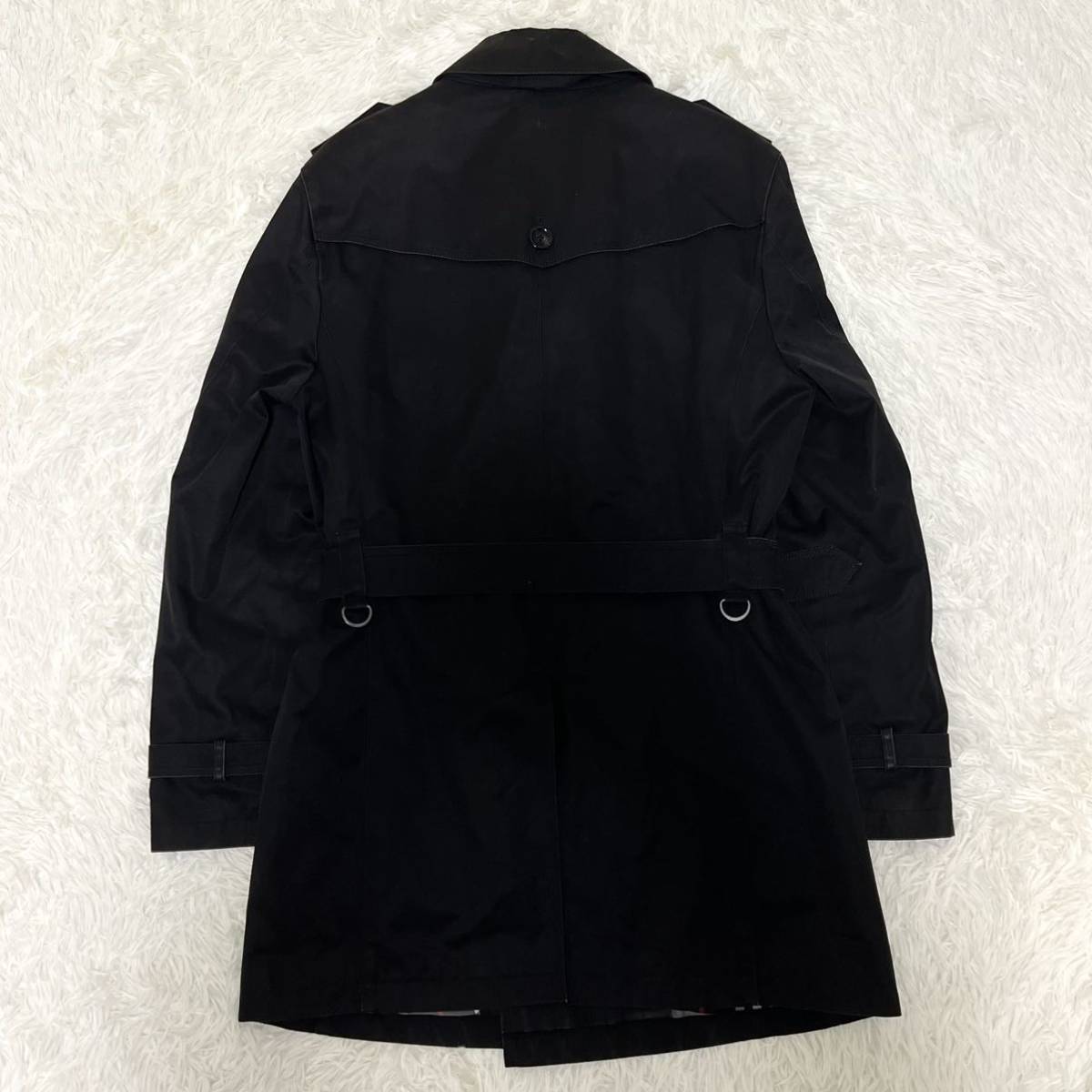 BURBERRY BLACK LABEL 極美品 ベロアコート Yahoo!オークション - 1円【漢の極】BURBERRY BLACK LABEL