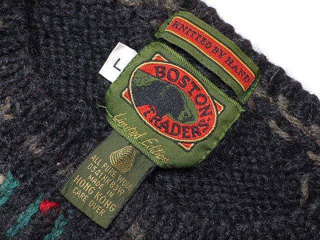 オールド◆　BOSTON TRADERS　ボストントレーダーズ　セーター　正規品　ローゲージ　マルチカラー　ウール　ニット　Lサイズ　_画像3