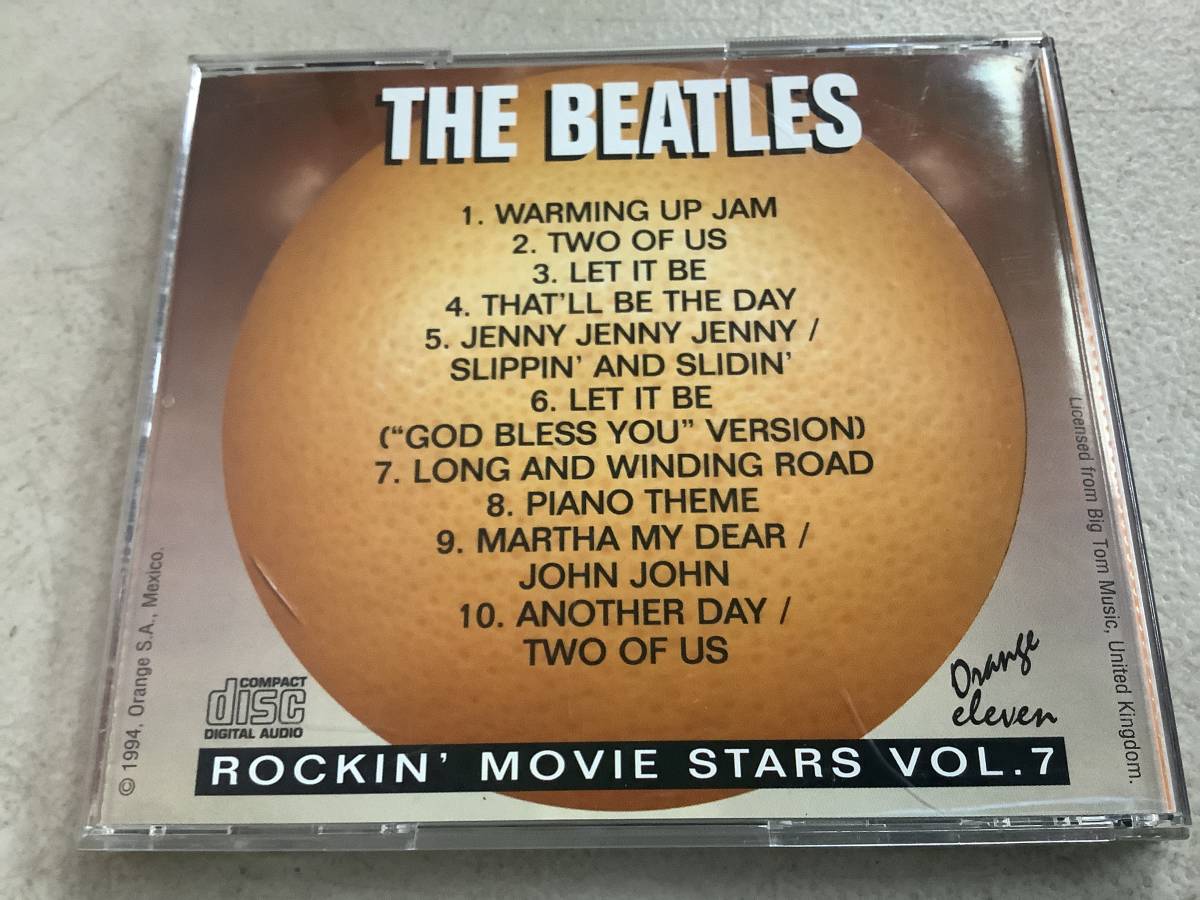 p607 CD THE BEATLES ROCKIN' MOVIE STARS VOL.7 ビートルズ　　　2Ad4_画像2