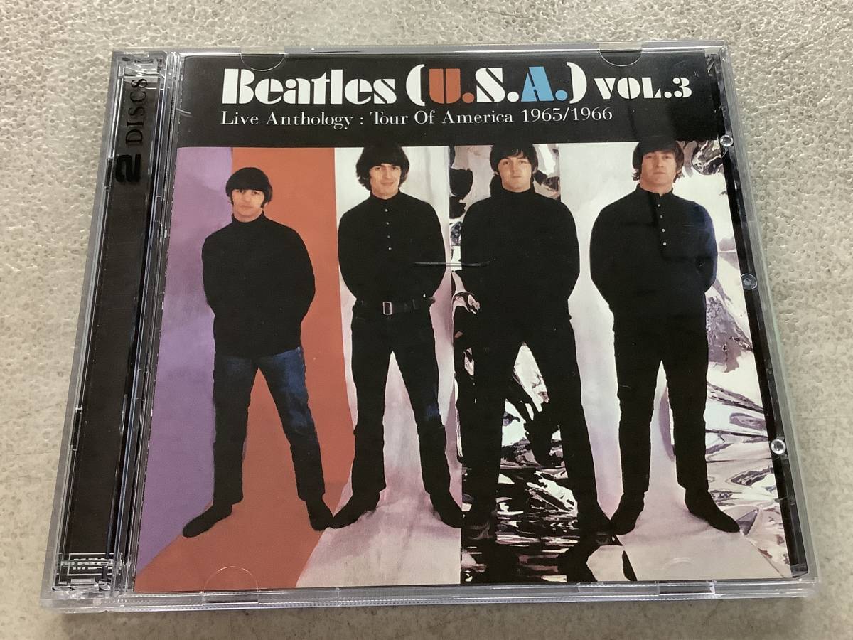 p689 CD THE BEATLES U.S.A Vol.3 Live Anthology Tour Of America 1965/1966 CD ザ・ビートルズ 2枚組 MBE-010-0021/2　　2Ac7_画像1