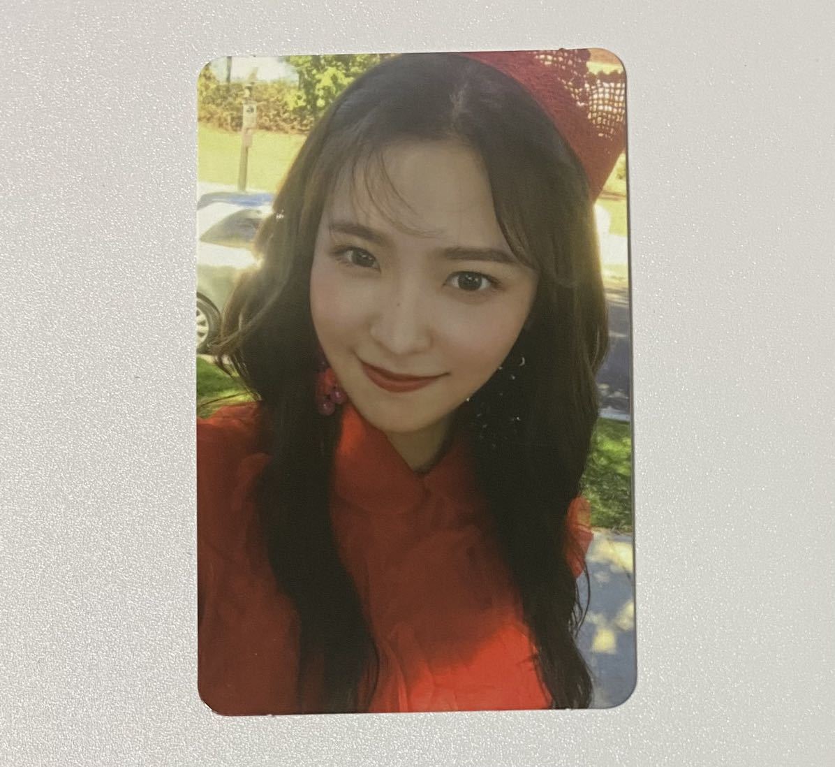 Red Velveti.liPerfect Velvet trading card YERI Photocard peek-a-boo