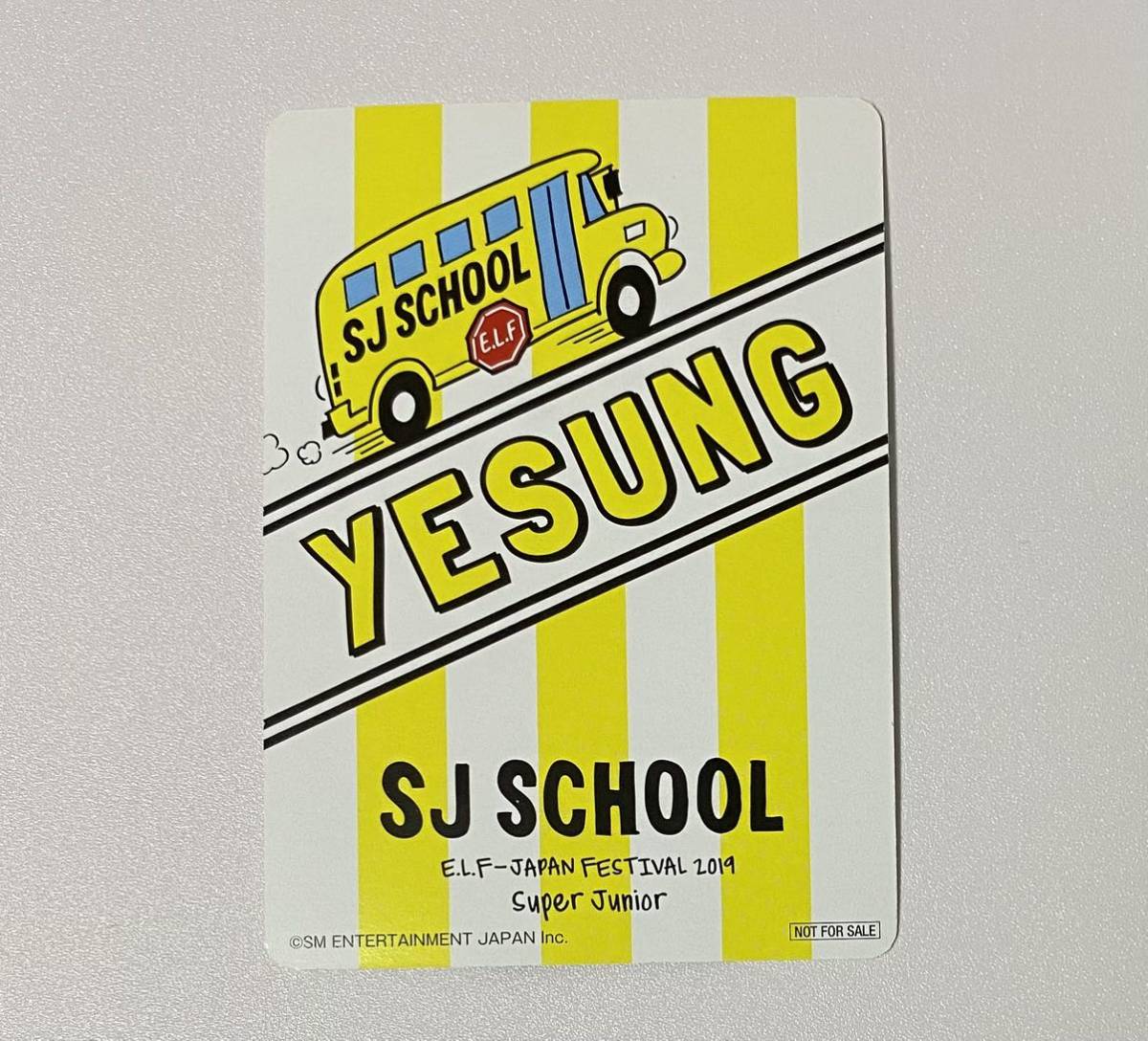 イェソン SUPER JUNIOR E.L.F-JAPAN FESTIVAL 2019 SJ SCHOOL キャンディ SJ CANDY トレカ YESUNG ペンミ Photocard_画像8
