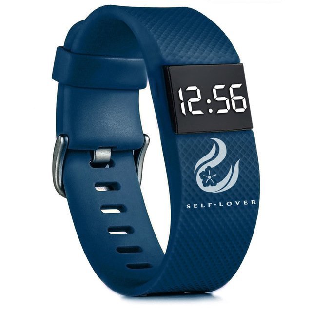 [ postage our company charge ]LED unisex sport silicon running bangle bracele digital blue LED-W-LB03-Q-bu[ blue ]