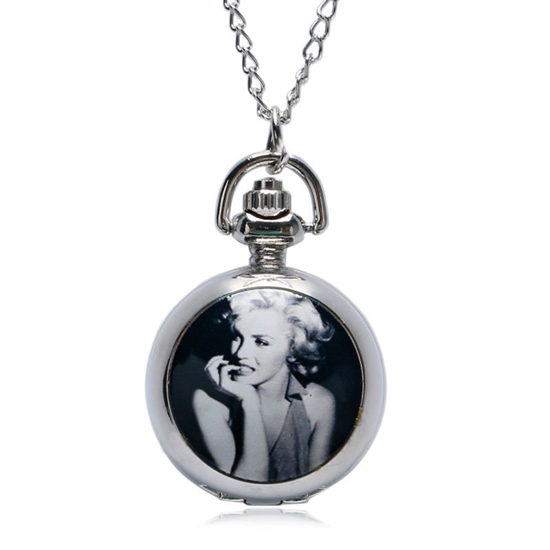 [ postage our company charge ] pocket watch pocket watch netsuk less chain attaching Vintage antique style Marilyn Monroe P597